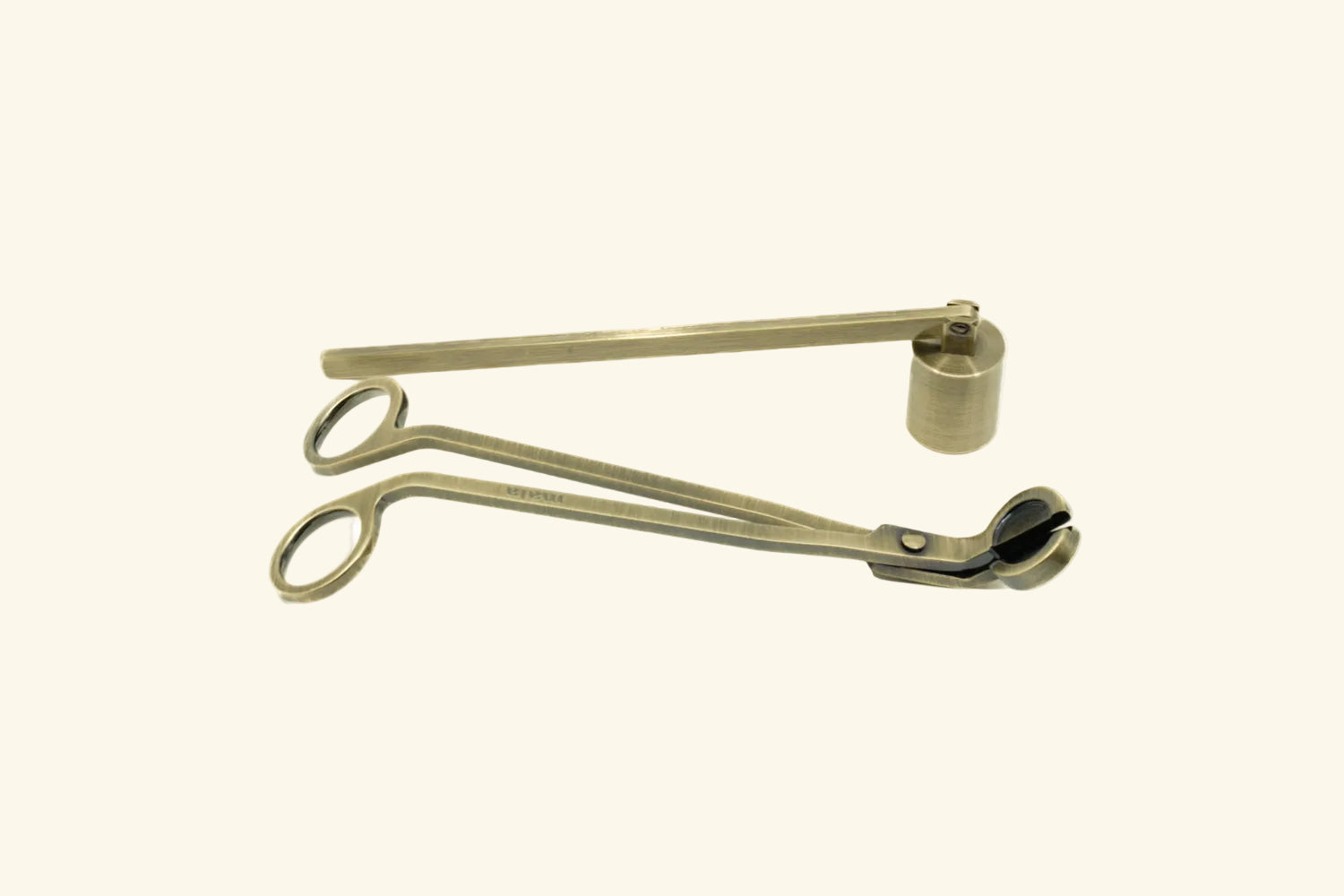 Mala Snuffer + Wick Trimmer Set | Brushed Gold