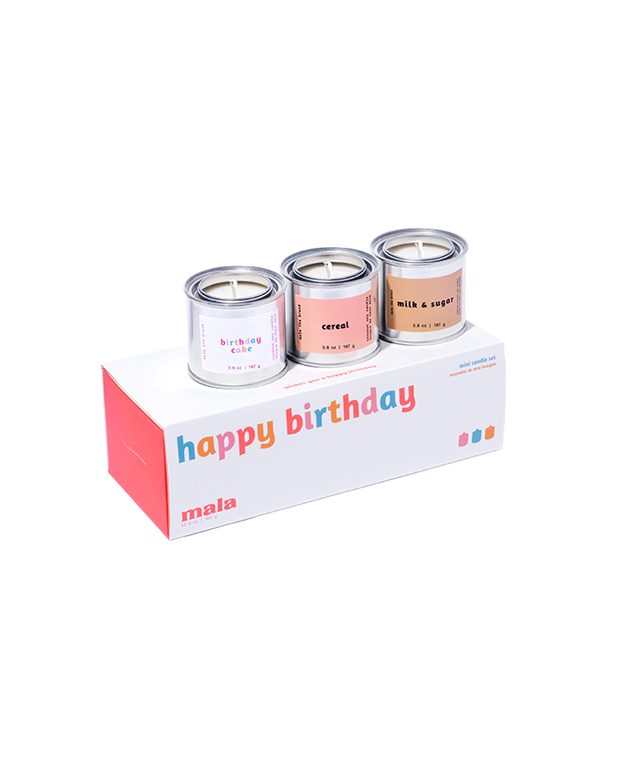 Happy Birthday | Mini Candle Gift Set